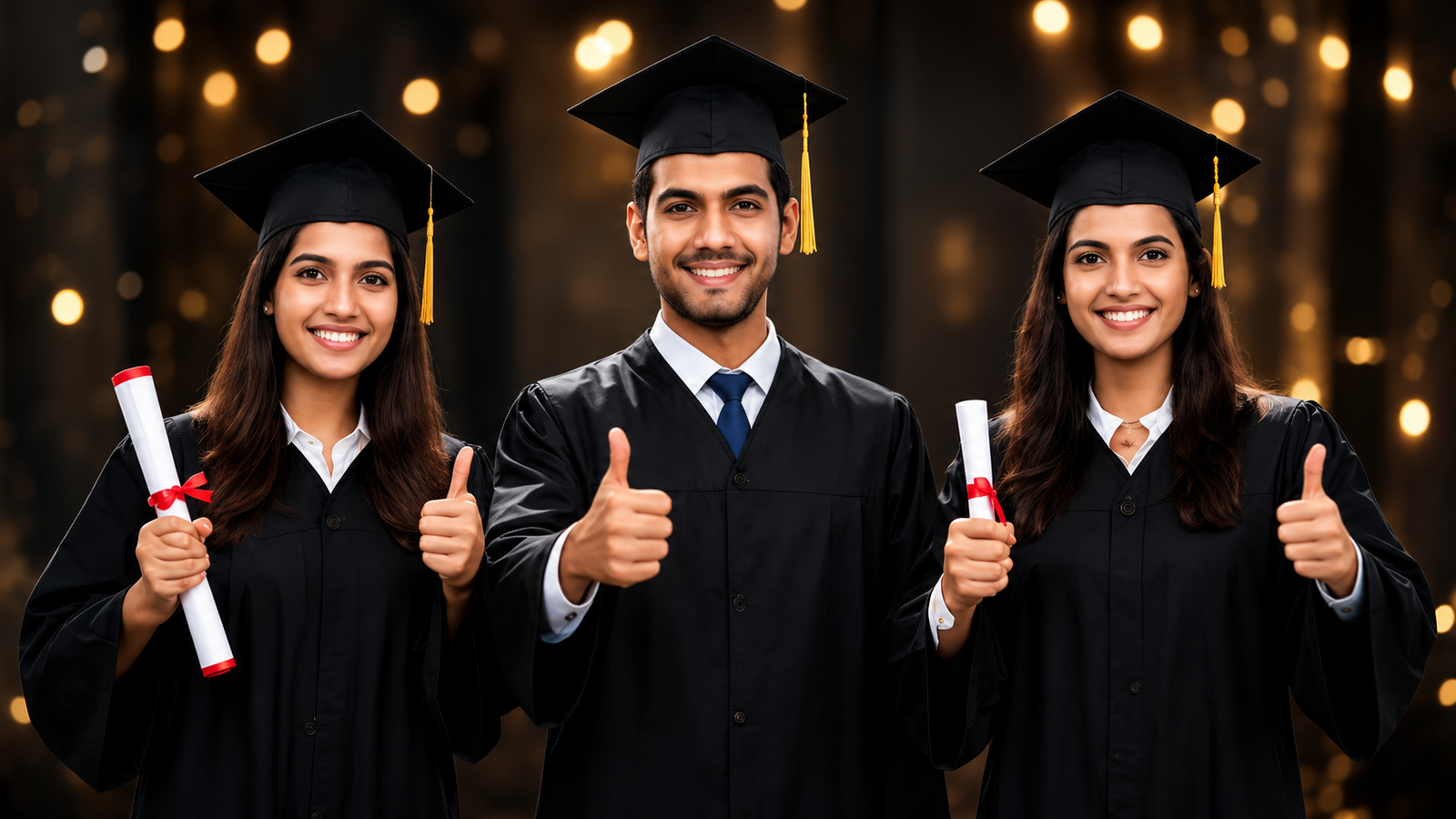 Indian students celebrating after successful admission guidance